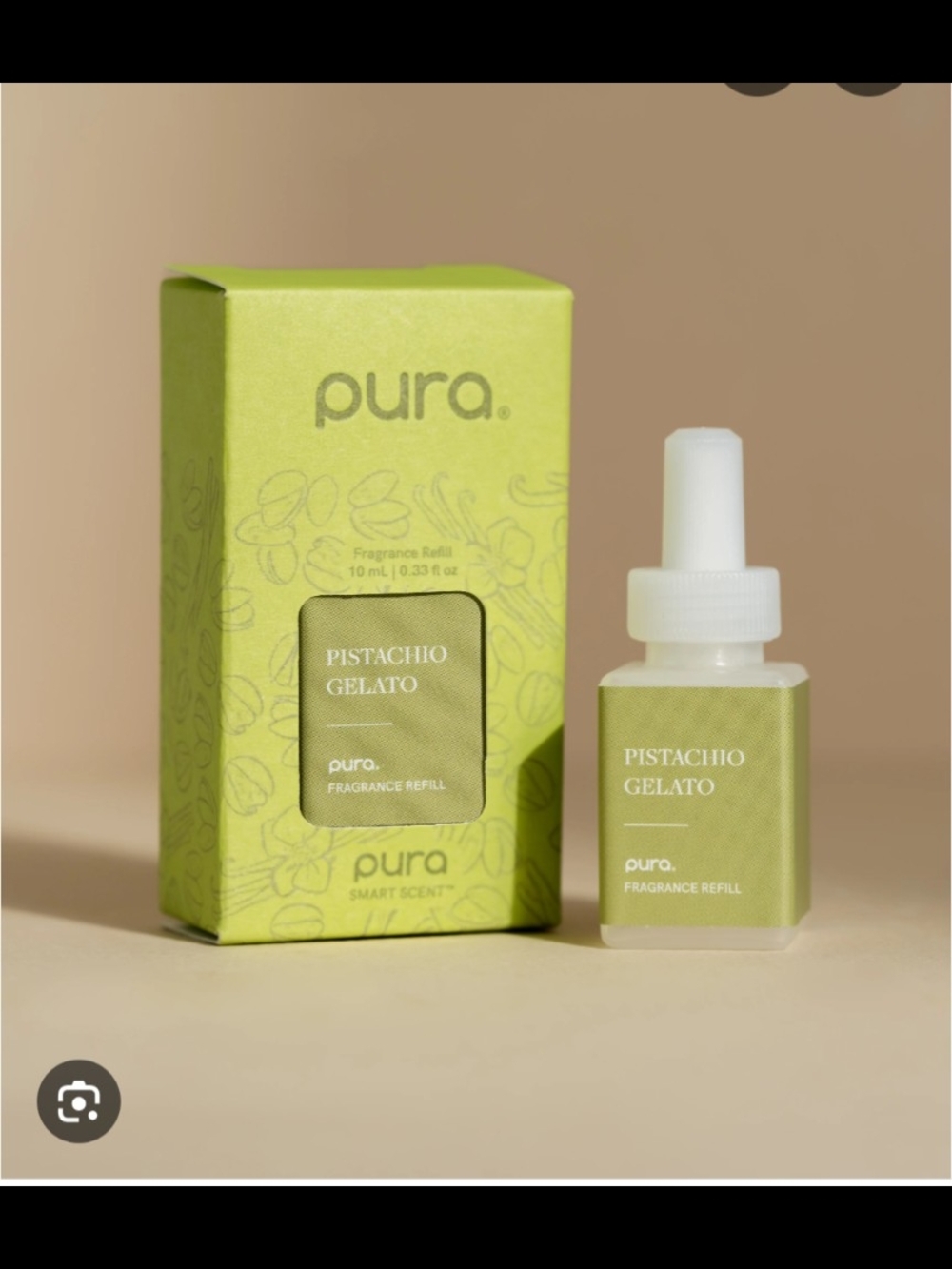Pura  Pistachio Gelato Fragrance Refill — Light Green